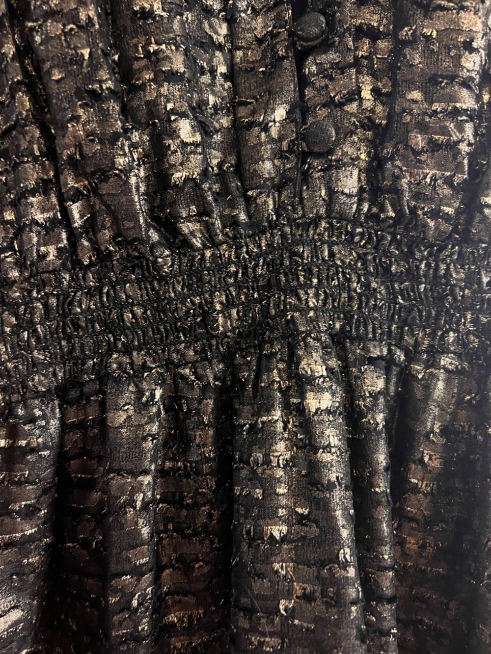 Vintage Mayle Black and Gold Textured Mini Dress sz 6 Excellent Rare Limited - Picture 2 of 9